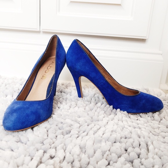 Blue Suede Heels - Picture 2 of 3